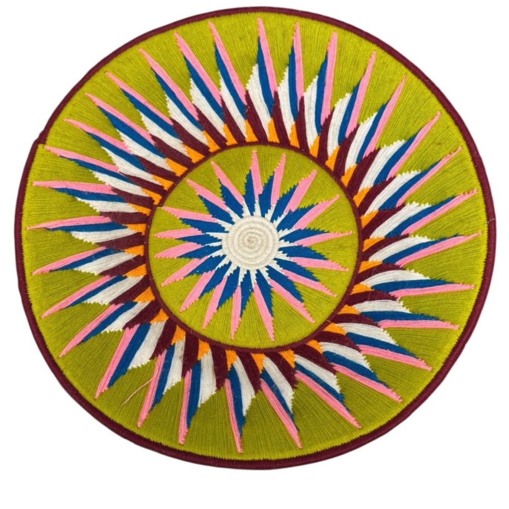 For Jojo: Colorful Round Embroidered Wall Art